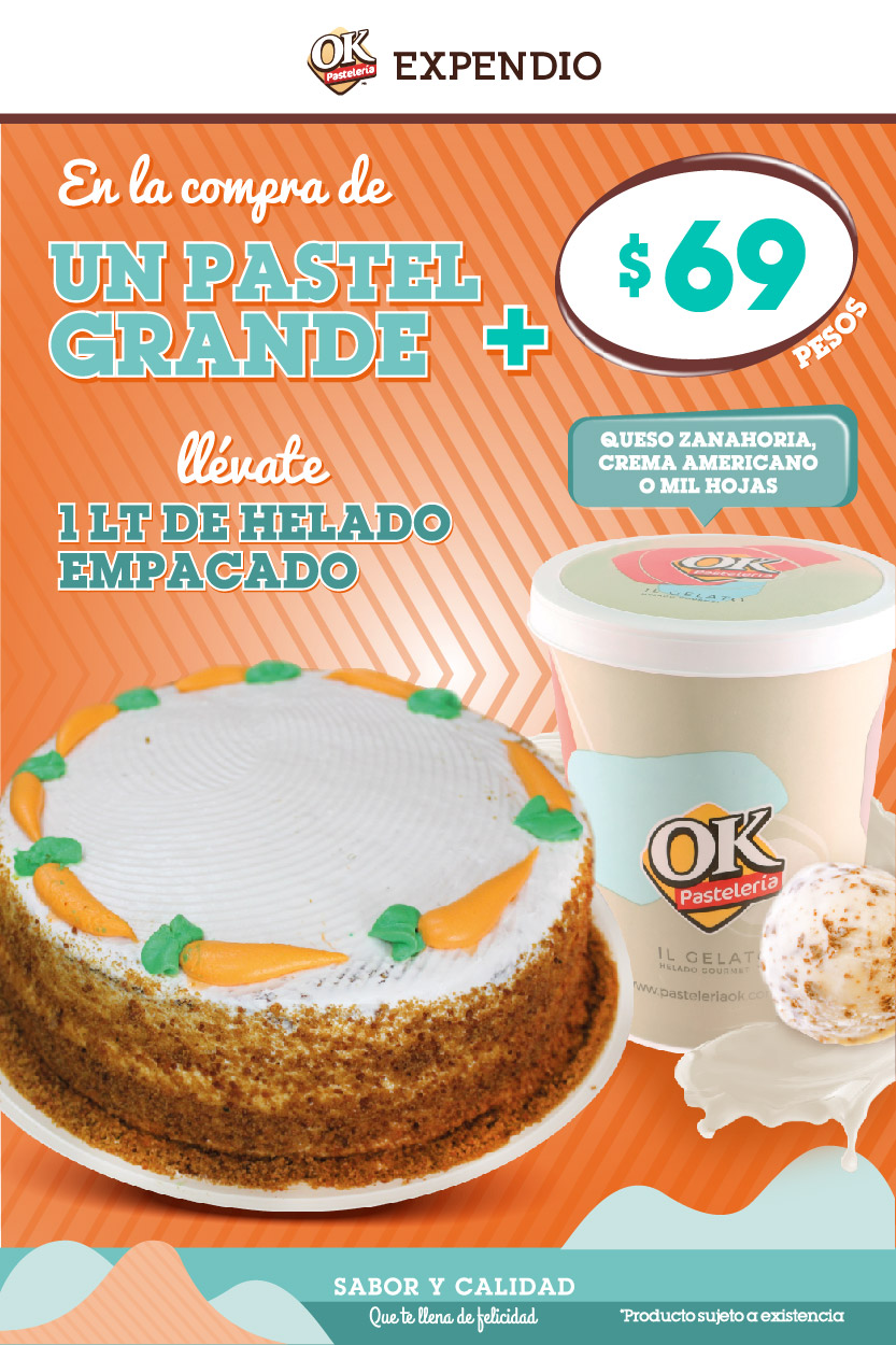 Pastel + Helado